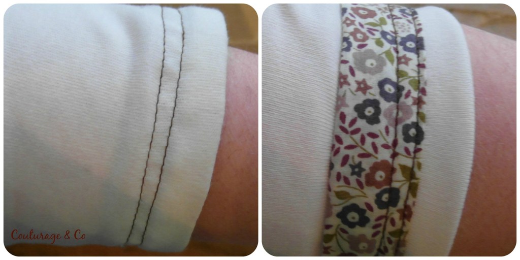 Plantain 6 Manche biais rapporté