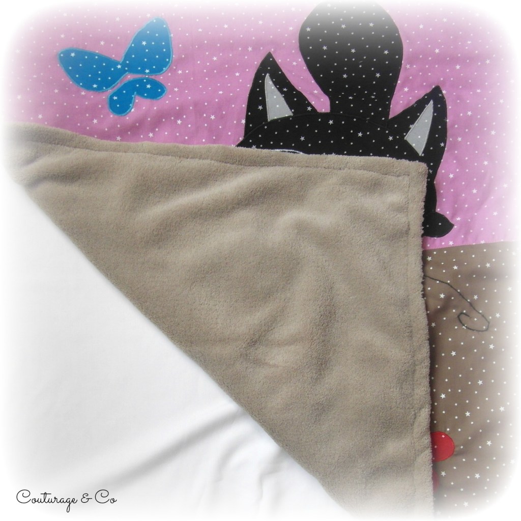 Plaid bébé moustache 3