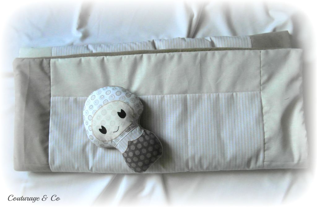 Plaid et Doudou champi Couturageco