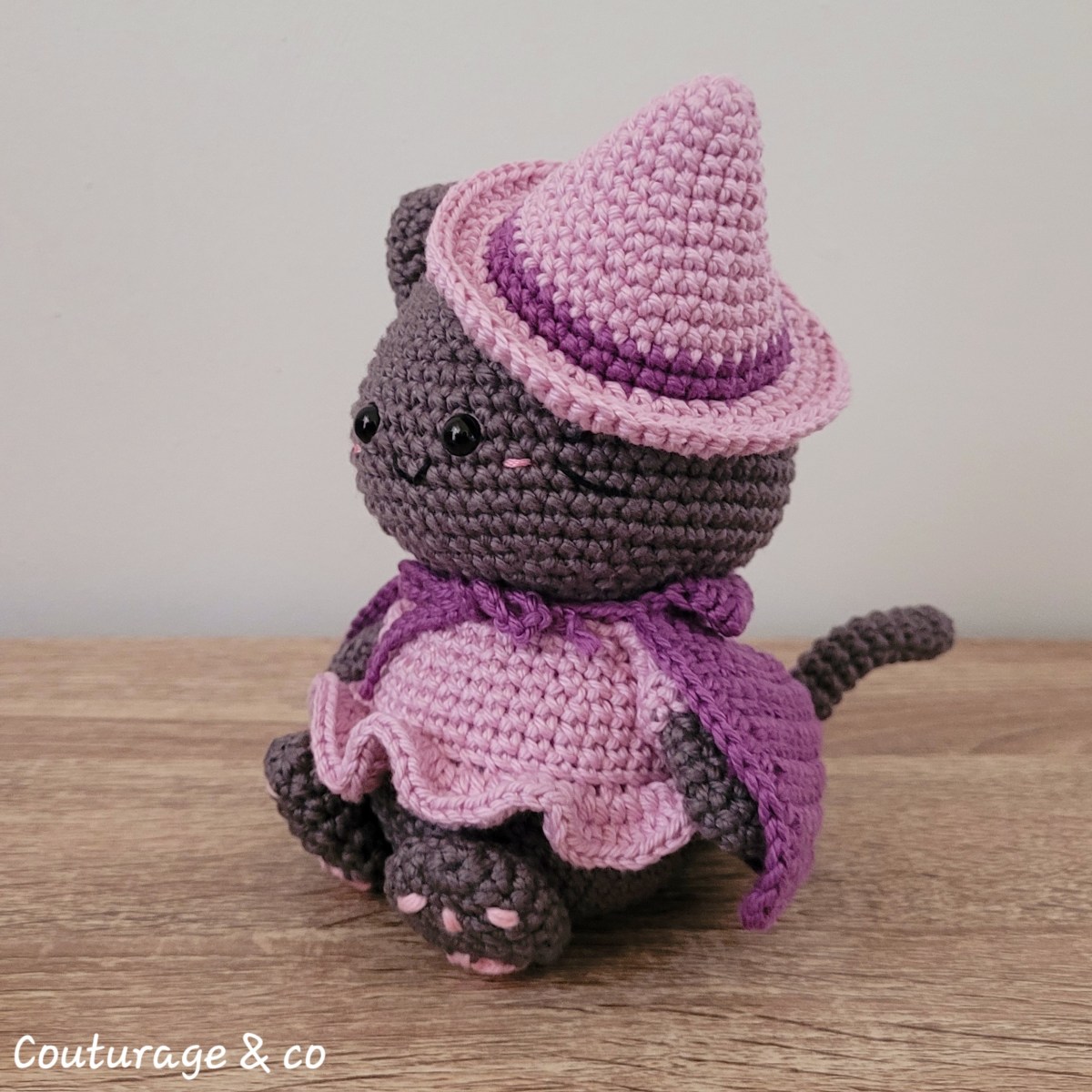 CréationAuCrochet#LunaTheWitchyCat