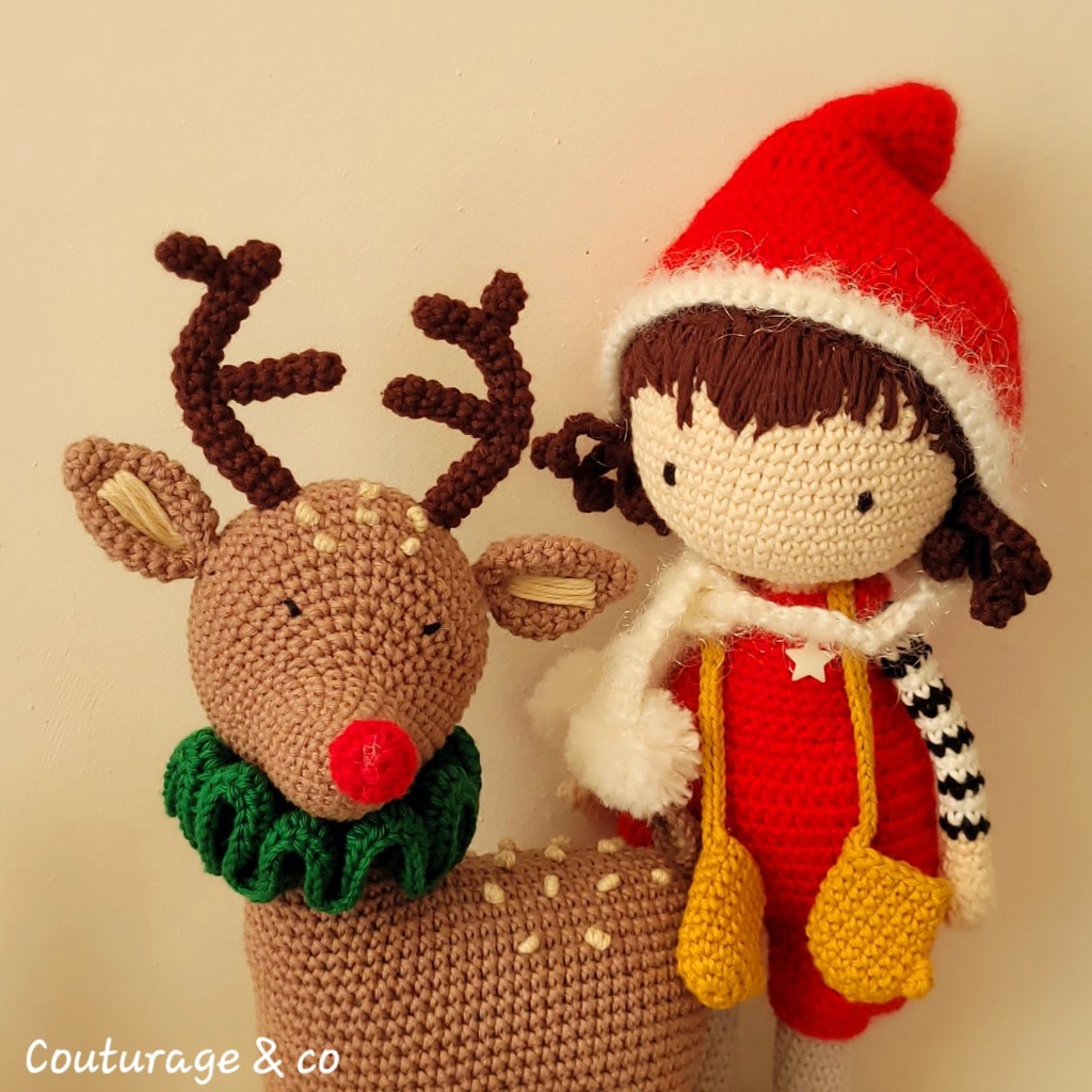 CréationAuCrochet #CerfDeNoel