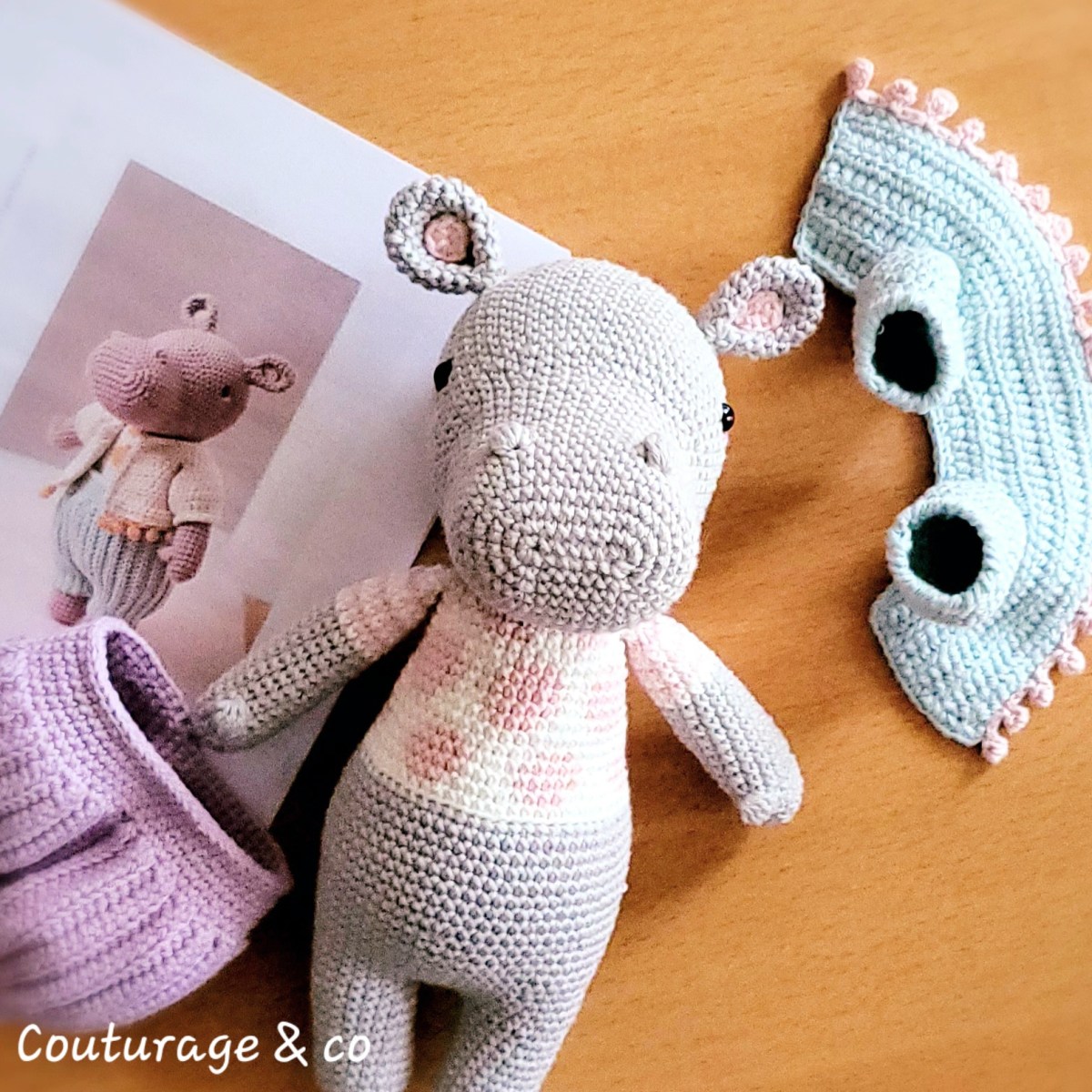 CréationAuCrochet #Peggylhippopotame